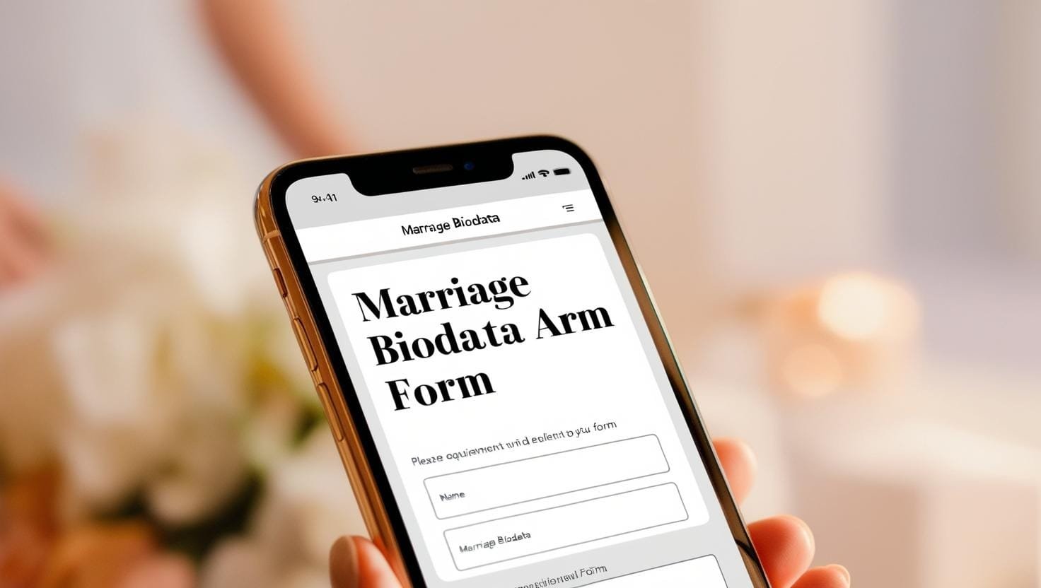 Marriage Biodata on Your Phone (1)