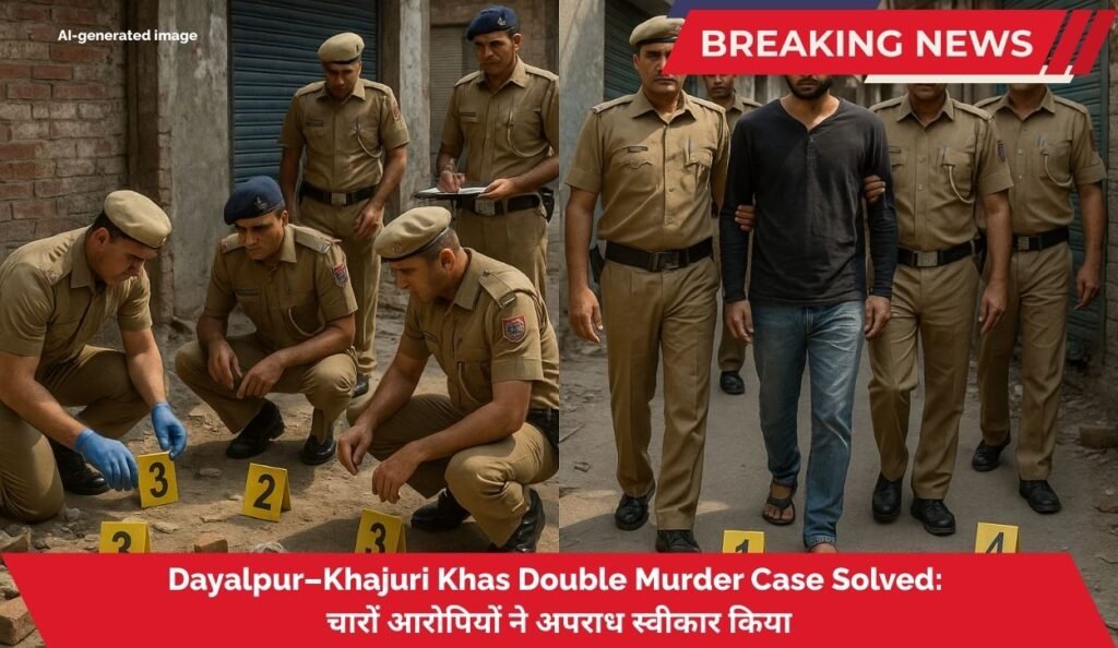 Twin Murders Case Solved: Dayalpur–Khajuri Khas चारों आरोपियों ने अपराध स्वीकार किया