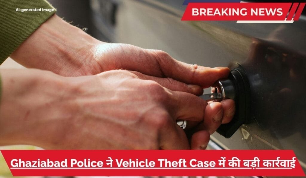 Vehicle Theft के खिलाफ गाजियाबाद पुलिस की कार्रवाई: 2 गिरफ्तार, 5 मोबाइल फोन बरामद