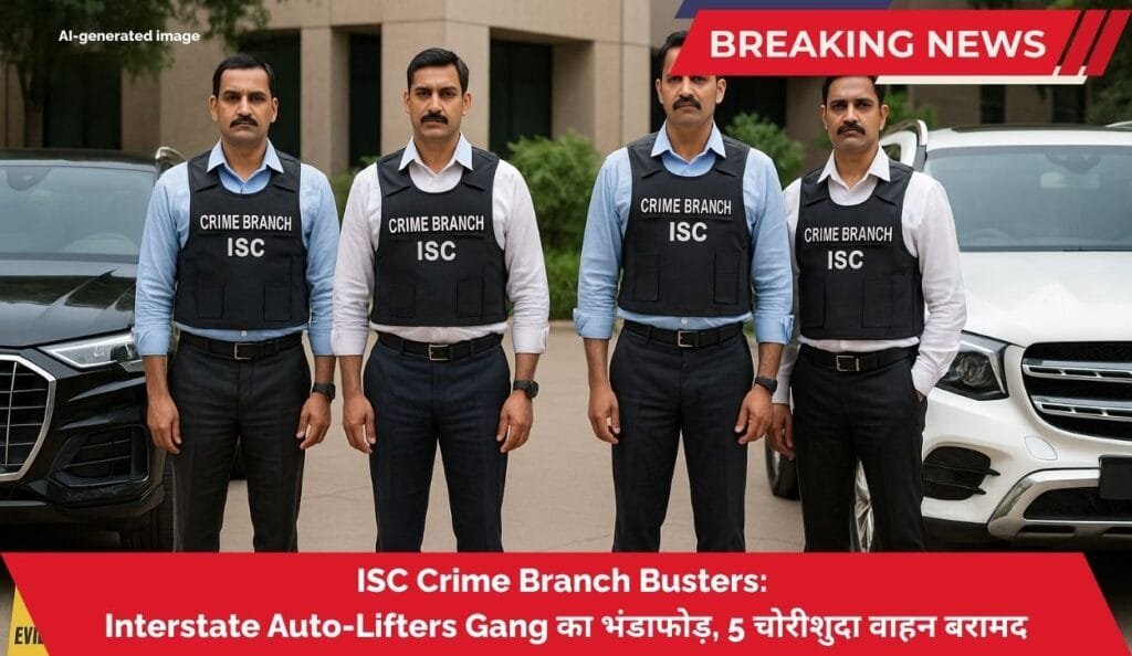 Crime Branch Busters: Interstate Auto-Lifters Gang का भंडाफोड़, 5 चोरीशुदा वाहन बरामद