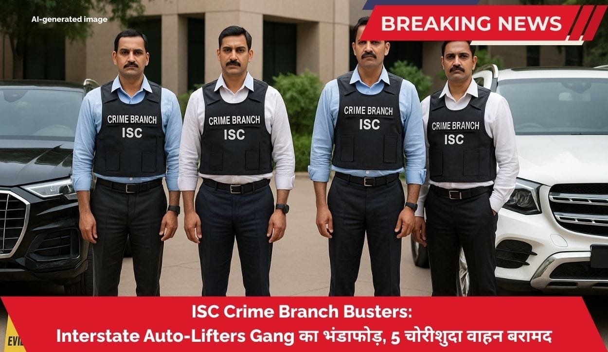 Crime Branch Busters: Interstate Auto-Lifters Gang का भंडाफोड़, 5 चोरीशुदा वाहन बरामद