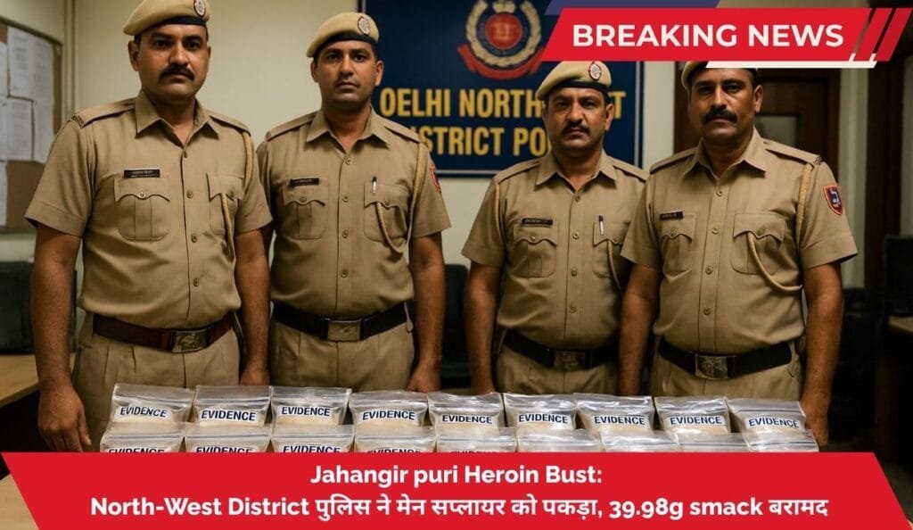 Jahangir puri Heroin Bust: North-West District पुलिस ने मेन सप्लायर को पकड़ा, 39.98g smack बरामद