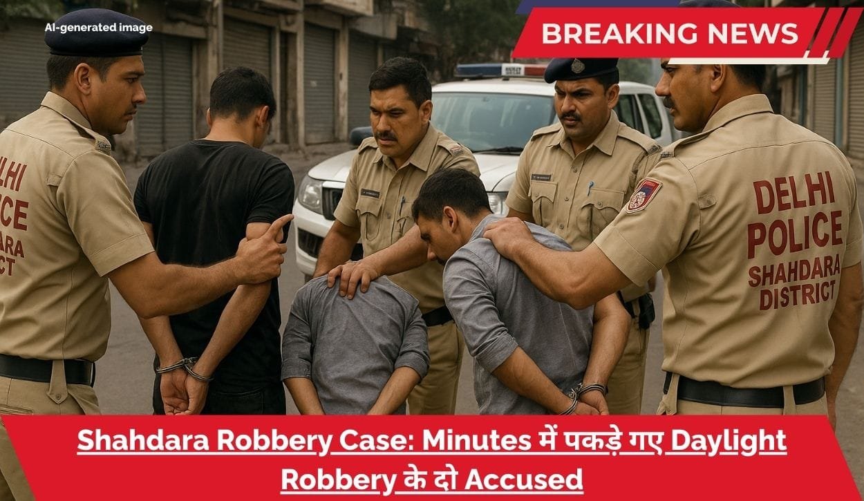 Robbery Case Shahdara: Minutes में पकड़े गए Daylight Robbery के दो Accused