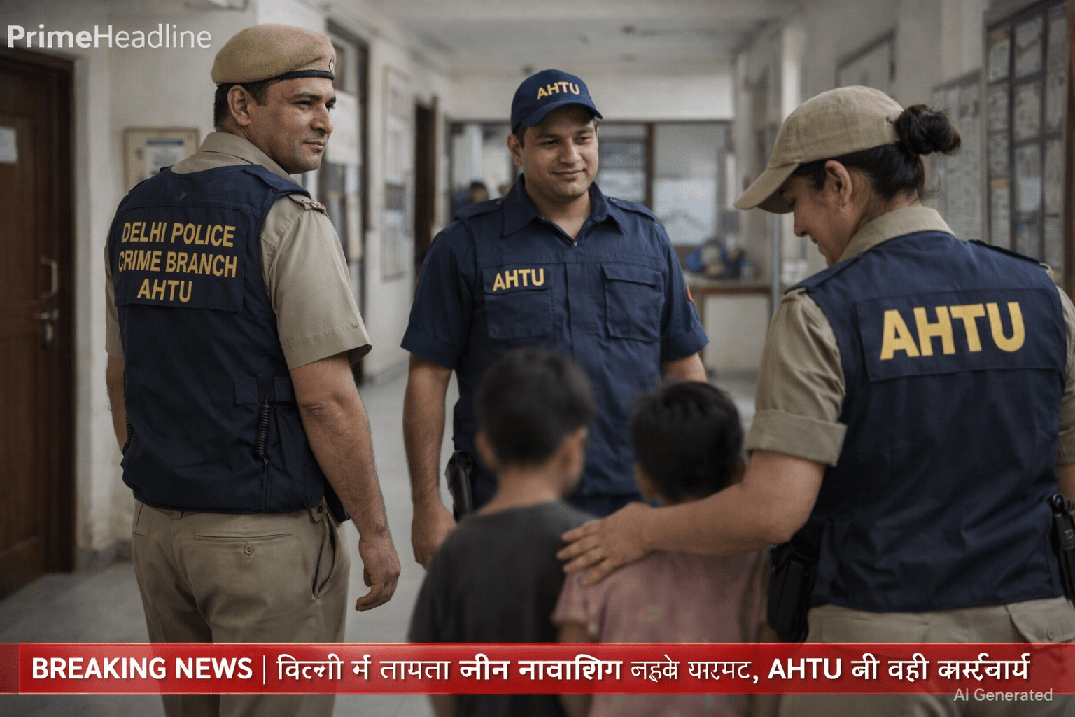 Crime Branch AHTU द्वारा लापता बच्चों की सकुशल बरामदगी