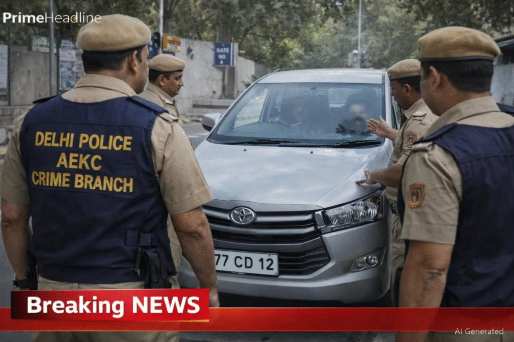 Delhi Crime Branch arrest: फर्जी एम्बेसी नंबर प्लेट वाली इनोवा कार चला रही महिला गिरफ्तार