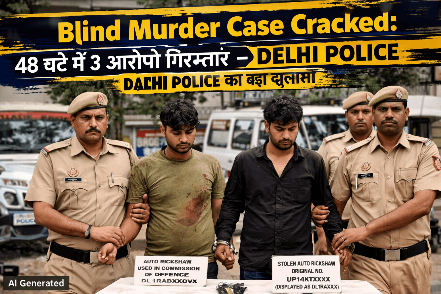 Blind Murder Case Cracked Delhi Police arrest