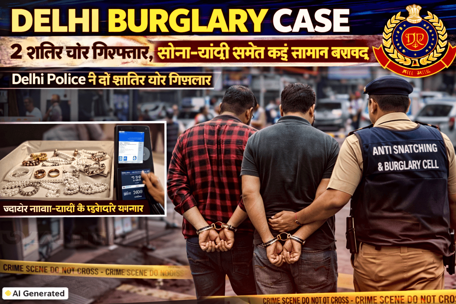 Delhi Burglary Case burglars arrested by police