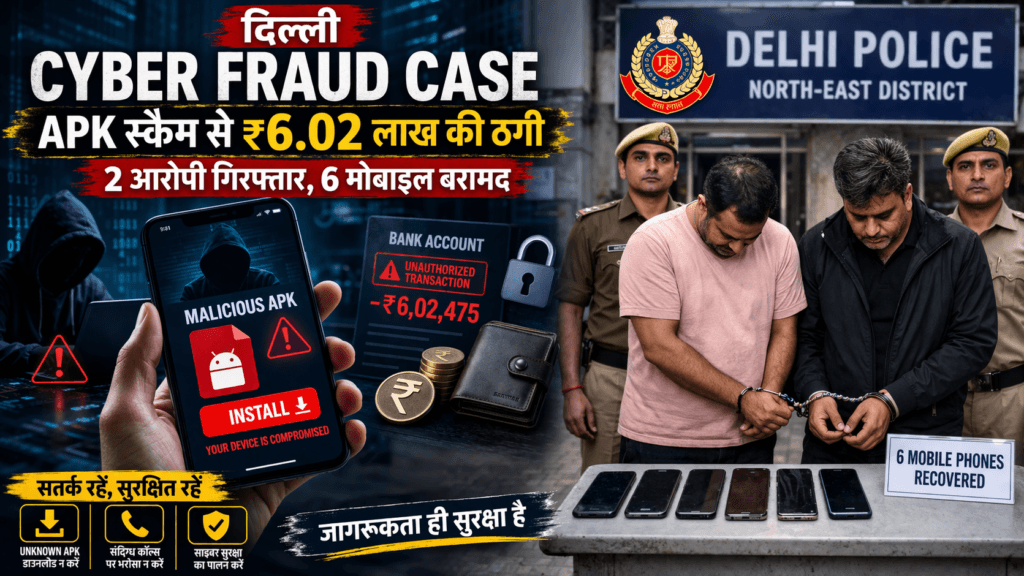 Delhi Cyber Fraud Case APK scam mobile hacking