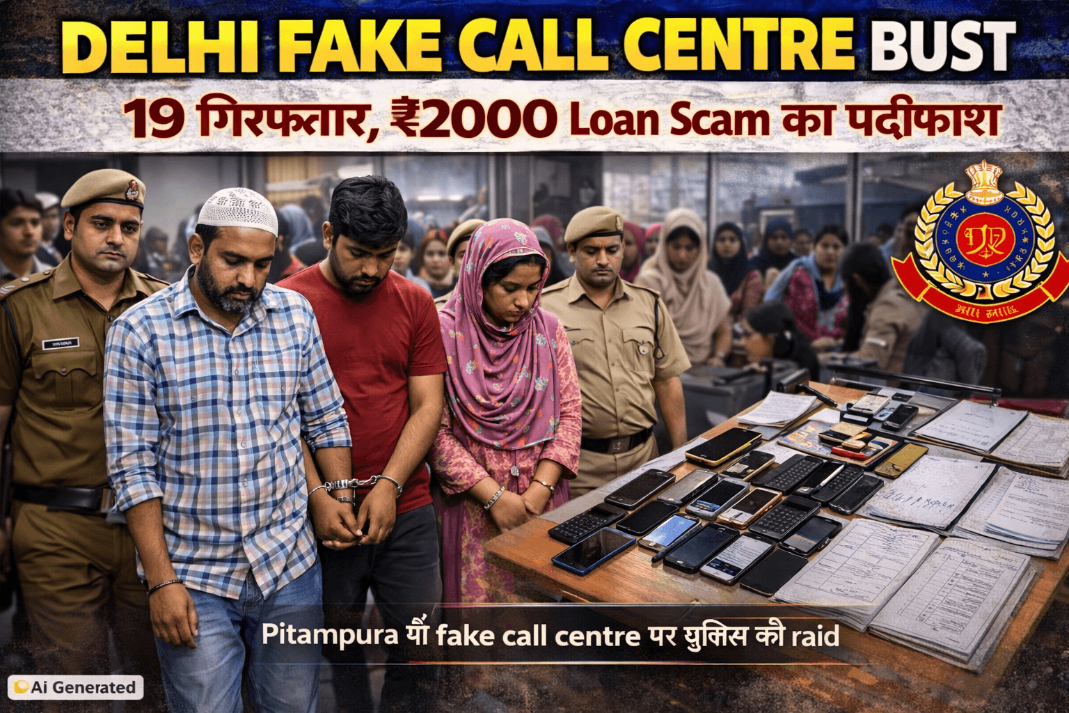 Delhi Fake Call Centre Bust accused arrested by police