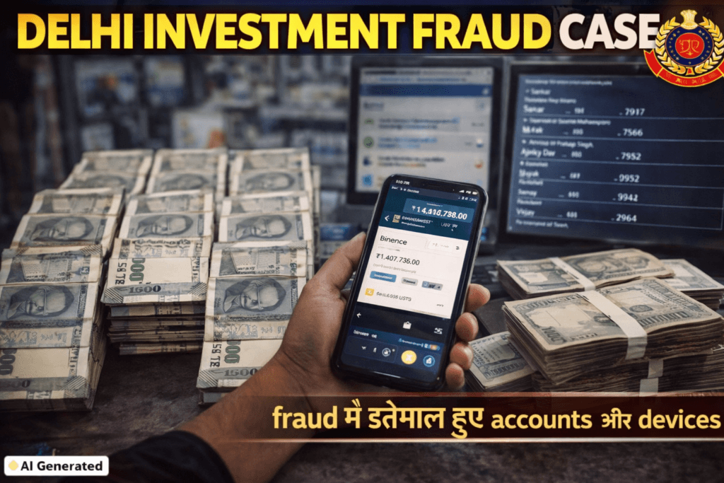 Delhi Investment Fraud Case money trail mobile evidence