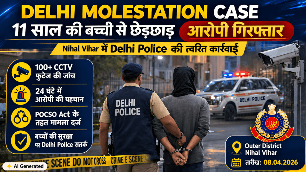 Delhi Molestation Case accused arrested by police