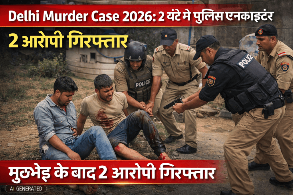 Delhi Murder Case 2026 Rani Bagh encounter arrest