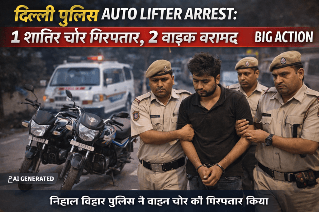 Delhi Police Auto Lifter Arrest: 1 शातिर चोर गिरफ्तार, 2 बाइक बरामद