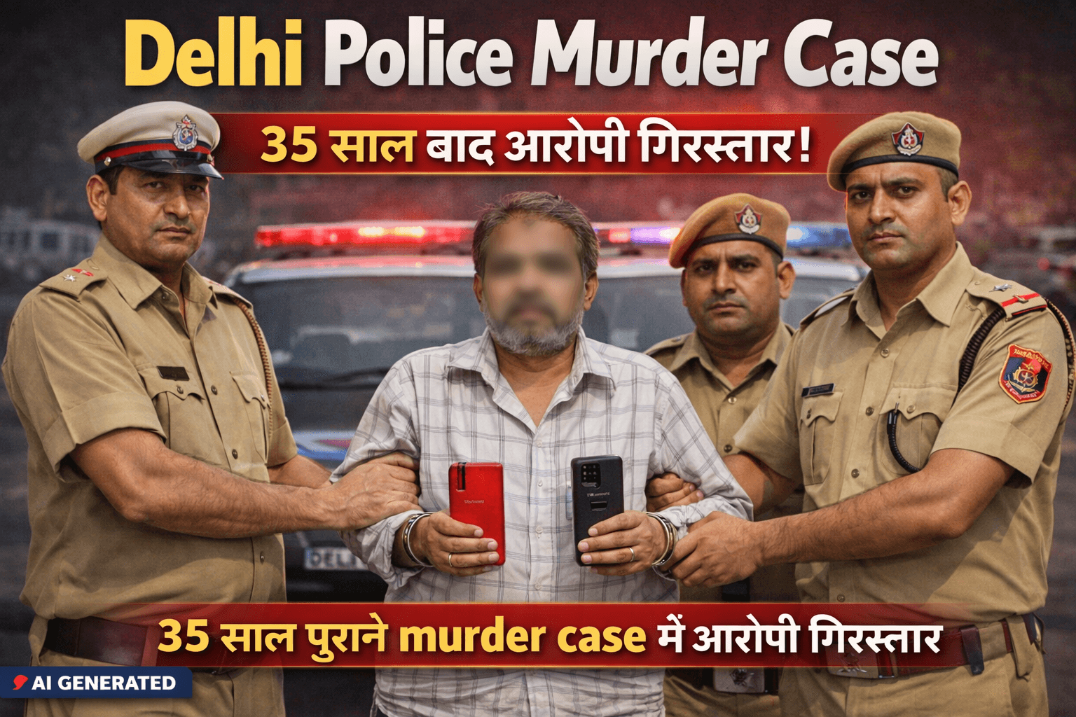 Delhi Police Murder Case accused arrested after 35 years
