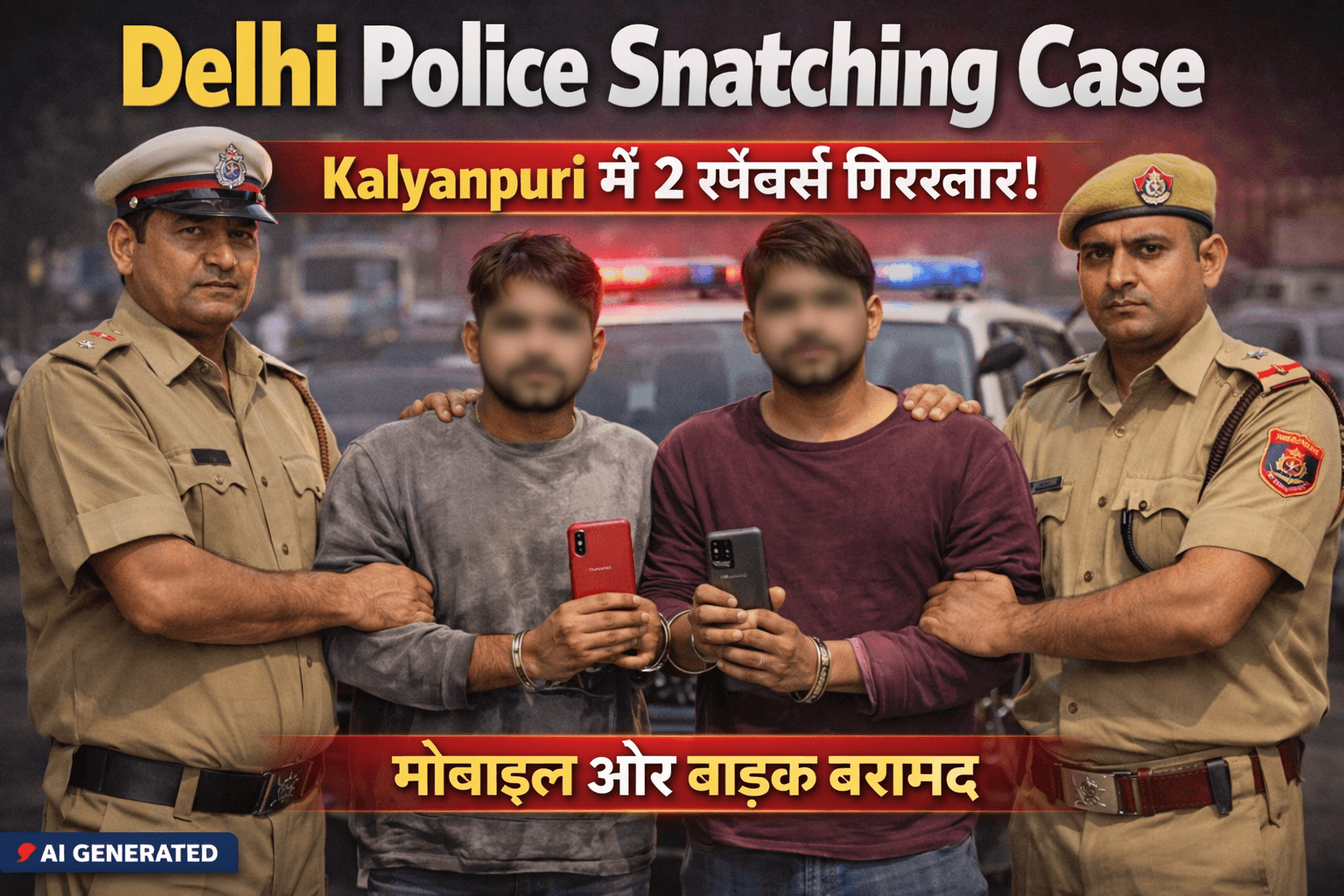 Delhi Police Snatching Case mobile snatchers arrested