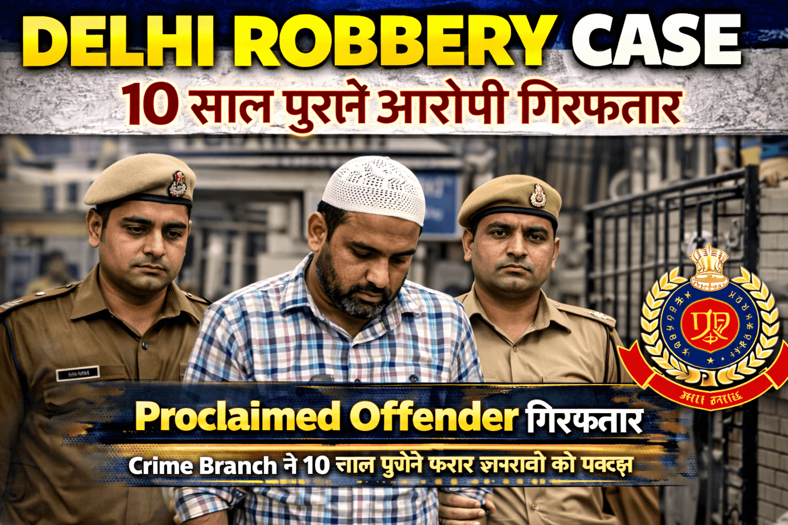 Delhi Robbery Case proclaimed offender arrested by police