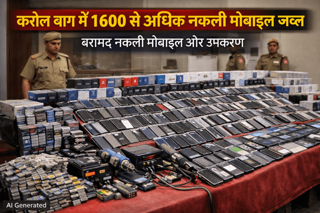 Fake Mobile Racket Bust seized phones