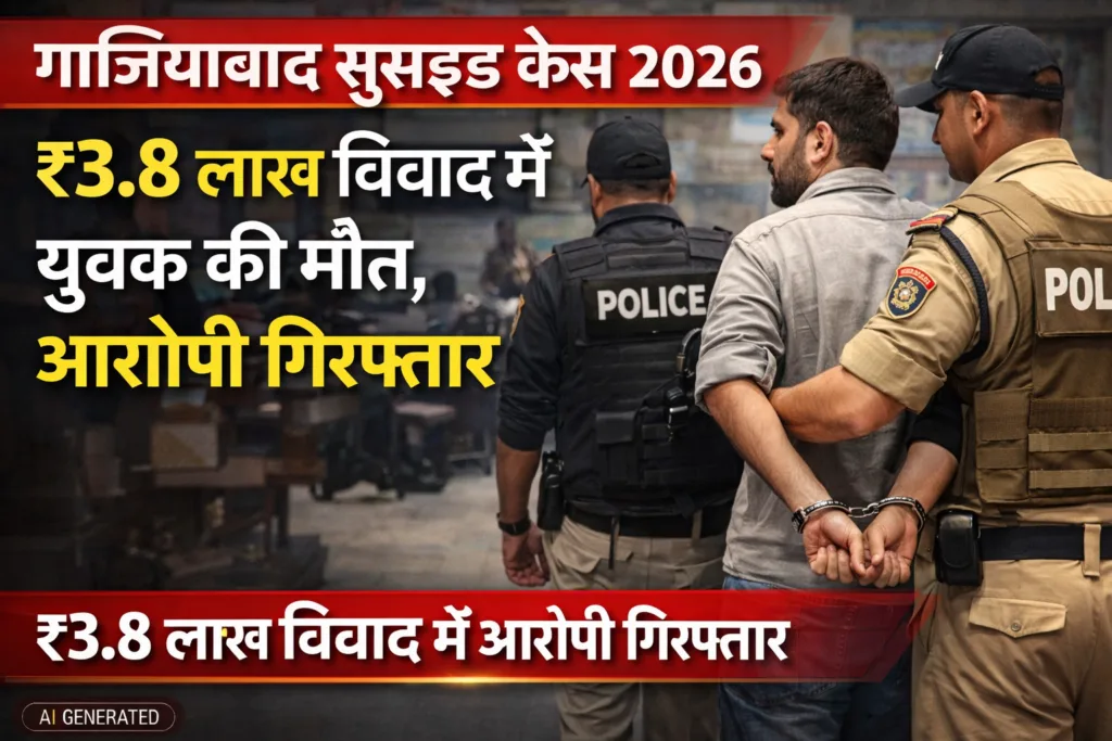 Ghaziabad Suicide Case 2026: ₹3.8 लाख विवाद में युवक की मौत, आरोपी गिरफ्तार